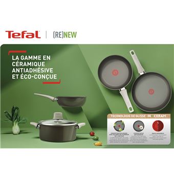 Sauteuse Tefal Renew+ éco-conçue C4243253 Gris Hippo Iron 24 cm