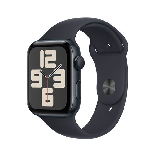 Apple Watch SE GPS Boîtier en Aluminium Minuit de 44 mm avec Bracelet Sport Minuit S/M version 2023
