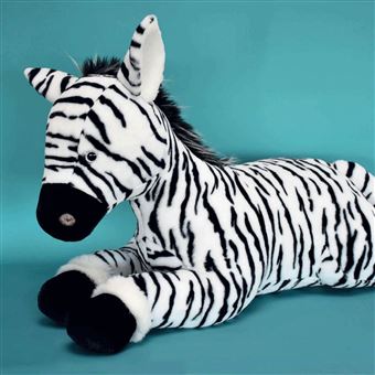 Peluche Histoire d'Ours Zéphir Le Zèbre 50 cm Blanc et Noir