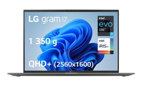 PC Portable LG Gram 17Z90Q-G.AD8CF 17"""" Intel Core i7 32 Go RAM 2 To SSD Gris Charbon - PC Portable. 