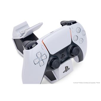 DR1TECH GamePow Chargeur Manette PS5 Dualsense avec Charge Rapide Sans Fil, Station de Charge Double Manette de PS5 Avec Connecteur Amovible