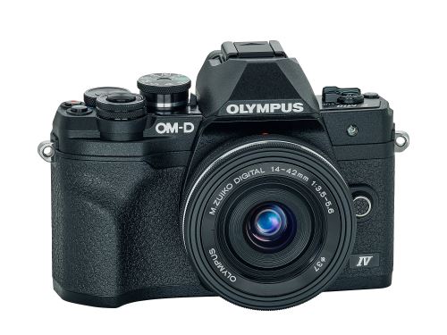 Appareil photo hybride Olympus OM-D E-M10 Mark IV noir + ED 14-42mm f/3.5-5.6 EZ MSC Pancake noir État correct - Olympus reconditionné disponible sur Fnac