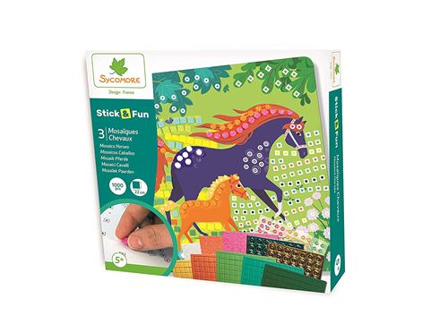 Mosaïque Au Sycomore Stick'n Fun Chevaux