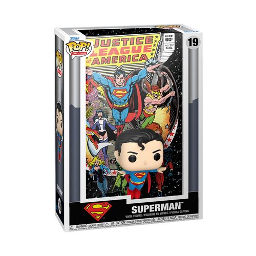 Figurine Funko Pop Comic Cover DC Justice League Superman - vue 2