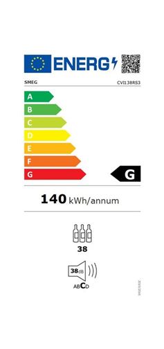 CAVE A VIN ENCASTRABLE / VENTILE / CHARNIERE DROITE / 5 ETAGERES / ALAMRE TEMPERATURE ET PORTE OUVERTE / COMMANDE INTERNE / 2 ZONES / CLASSE A / 114 L