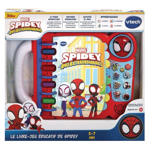 Vtech - spidey - le livre-jeu educatif de spidey VT3417765523052