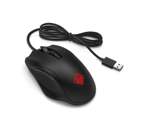 Hp Omen 600 - Souris Gaming Noire (Filaire - Usb, 6 Boutons Programmables, 12 000 Dpi, Rétroéclairage Led Rgb, Droitier)