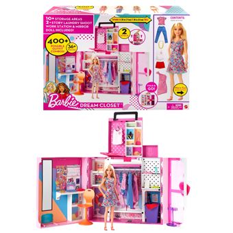 Poupée Barbie et son méga dressing