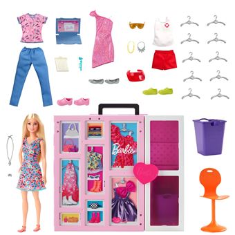 Poupée Barbie et son méga dressing