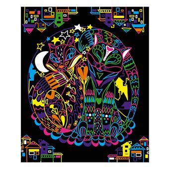 Kit créatif Janod coloriages et feutres fluo animaux