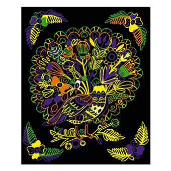 Kit créatif Janod coloriages et feutres fluo animaux