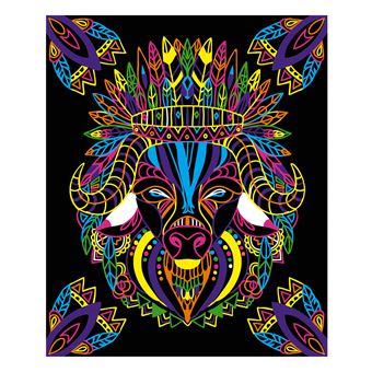 Kit créatif Janod coloriages et feutres fluo animaux