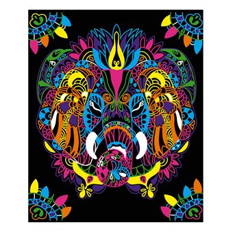 Kit créatif Janod coloriages et feutres fluo animaux