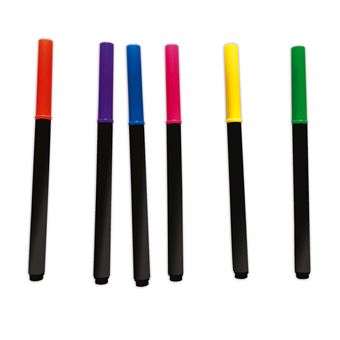 Kit créatif Janod coloriages et feutres fluo animaux