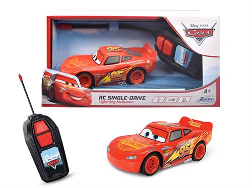 Voiture Radiocommandée RC Single-Drive Lightning McQueen Cars 1:32 JADA