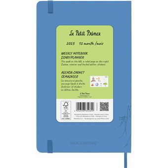 Agenda scolaire Moleskine 2022 2023 Semainier Le Petit Prince grand format Montagne