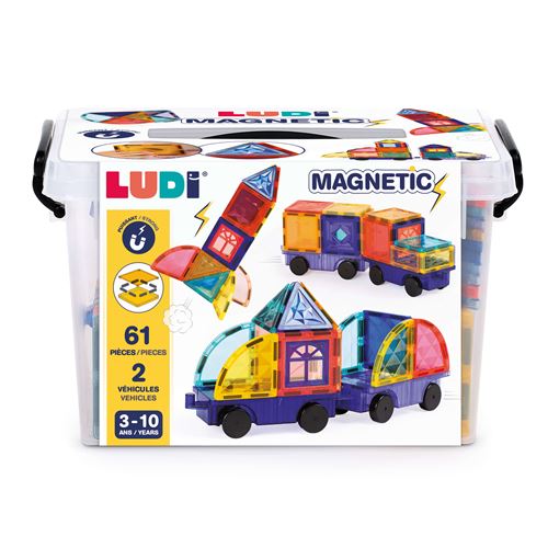 Ludi Jeu De Construction Véhicules 63 Pièces Multicolor Mabs