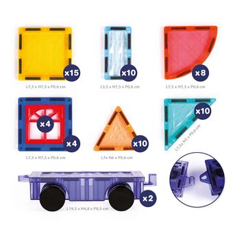 KIDCHEER Jeu Construction Magnétique, Jeux Aimanté Enfant 3 4 5 Ans Jeu Magnetique Pour Cadeaux Danniversaire Pour Fille Et Amz B