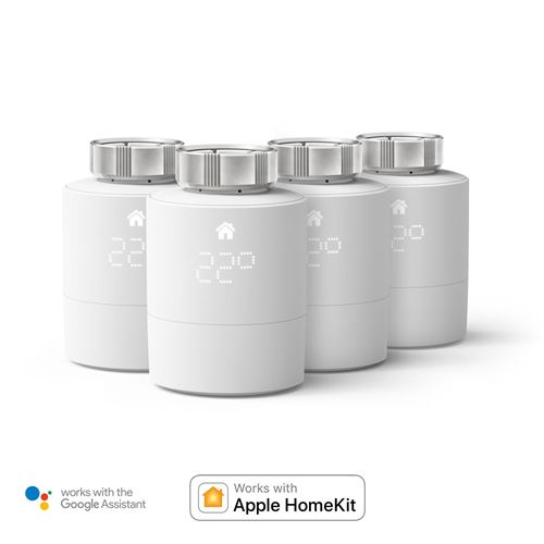 Tête Thermostatique Intelligente Tado V3P-4SRT01 – Pack Quattro, Connectée, LED