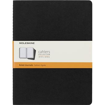 Cahier Ligne Moleskine Tres Grand Format Couverture Souple En Carton Noir Cahiers Lignes Achat Prix Fnac
