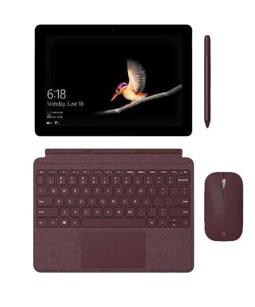 Etui Clavier Microsoft Signature Type Cover pour Surface Go Bordeaux