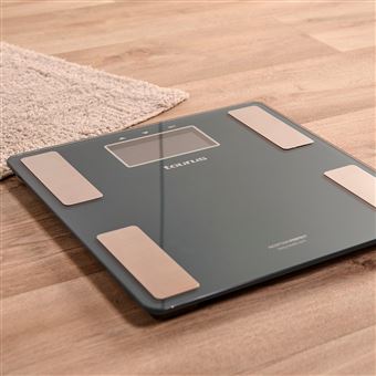 Pèse-personne impédancemètre Taurus Inception Perfect 10 utilisateurs Noir Gris