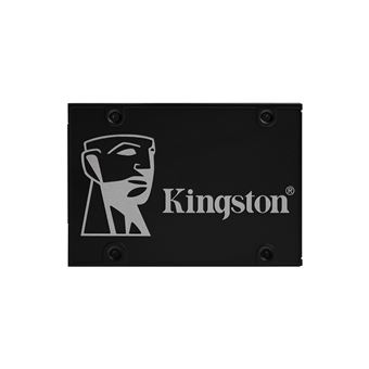 Kingston KC600 - SSD - chiffré - 1 To - interne - 2.5" - SATA 6Gb/s - AES 256 bits - Self-Encrypting Drive (SED), TCG Opal Encryption