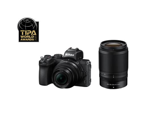 Appareil photo hybride Nikon Z 50 noir + Z DX 16-50mm f/3.5-6.3 + Z DX 50-250mm f/4.5-6.3 VR noir