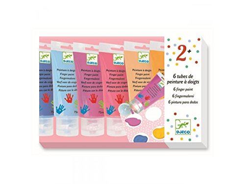 Set de 6 tubes de peinture à doigts Djeco Sweet - Djeco