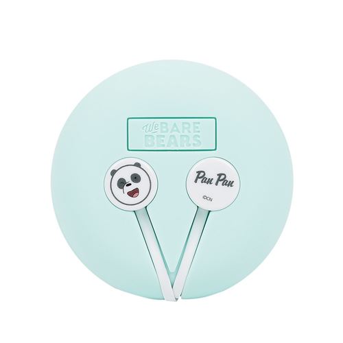 Ecouteurs filaires Miniso We Bare Bears Turquoise