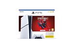 Console Sony PS5 Slim Edition Standard Blanc et Noir + Marvel's Spider-Man 2