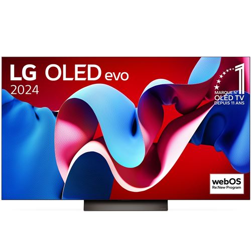 TV OLED Evo LG OLED55C48 139 cm 4K UHD Smart TV 2024 Noir et Brun