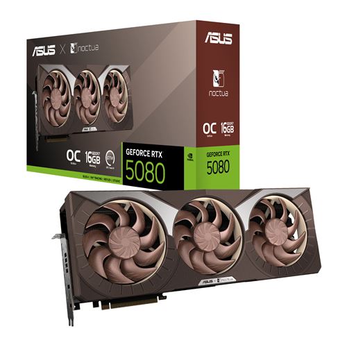 Carte graphique ASUS Nvidia GeForce RTX 5080 Noctua Edition