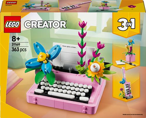 LEGO® Creator 31169 La machine à écrire avec des fleurs