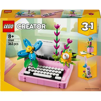 La machine a ecrire avec des fleurs