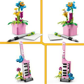 La machine a ecrire avec des fleurs