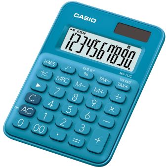 Calculatrice De Bureau Casio Ms 7uc Bleu Calculatrice 4 Operations Achat Prix Fnac