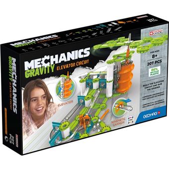 Jeu de construction magnétique Geomag Mechanics Ecofriends Gravity 207 pièces