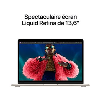 Apple MacBook Air 13,6'''' 512Go SSD 16Go RAM Puce M3 CPU 8 cours GPU 10 cours Lumière stellaire Nouveau