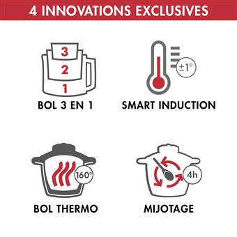 Magimix Cook Expert - Robot cuiseur - 3.5 litres - 900 Watt - Chrome mat - avec balance de cuisine