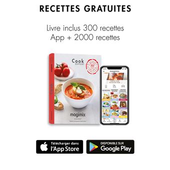 Magimix Cook Expert - Robot cuiseur - 3.5 litres - 900 Watt - Chrome mat - avec balance de cuisine