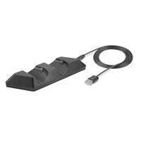 Double Chargeur USB 4gamers Noir pour manette PS4 - Accessoire