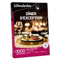 Coffret cadeau Wonderbox Dîner d’exception