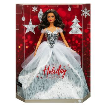 Poupee Barbie Joyeux Noel 2021 Chatain Poupee Achat prix fnac