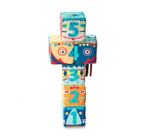 Set de 6 cubes totem Lilliputiens