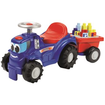 Tracteur avec remorque Ecoiffier Maxi Abrick Porteur bebe Achat prix fnac