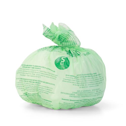 10 Sacs par rouleaux poubelle compostables Brabantia PerfectFit Code S 419683 6 L Vert