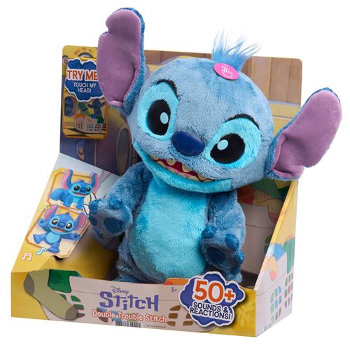 Disney Multicolore Peluche Interactive Stitch Double Trouble