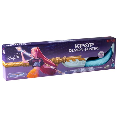 Hasbro Nerf KPop Demon Hunters Épée lunaire courbe de Rumi
