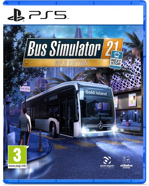 Pochette avant du jeu Bus Simulator 21 : Next Stop Gold Edition PS5